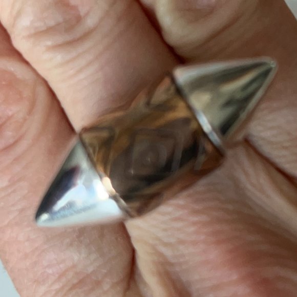 Pamela Love Sterling silver and bronze "ellipse"  ring - Picture 9 of 10